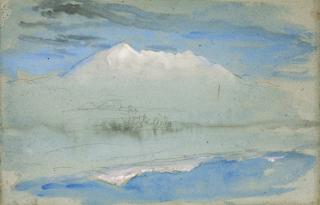 John Ruskin - View Of The \'Old Man\' At Coniston, As Seen From Brantwood House