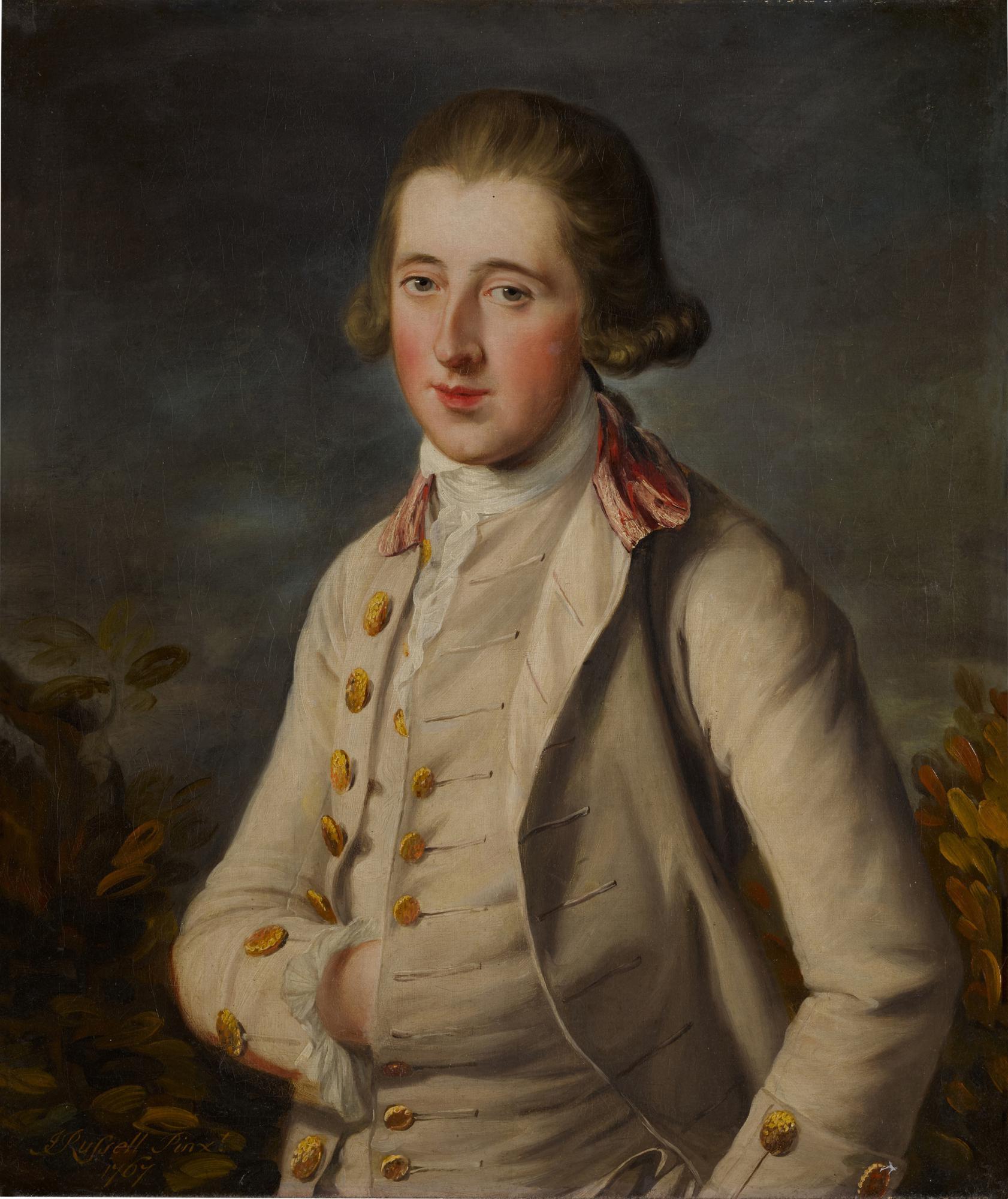 John Russell - Portrait of a young man, half-length, said to be Peter Speirs