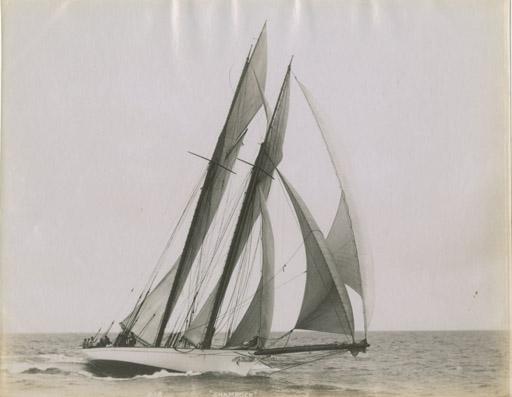 John S. Johnston - Shamrock I at NYYC, 1899; Jessica (and Loyal); Clara; Minerva; and Mariquita