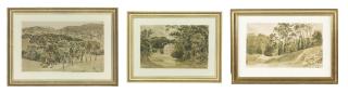 John Samuel Hayward - Three views of the grounds at Rossana, Co. Wicklow