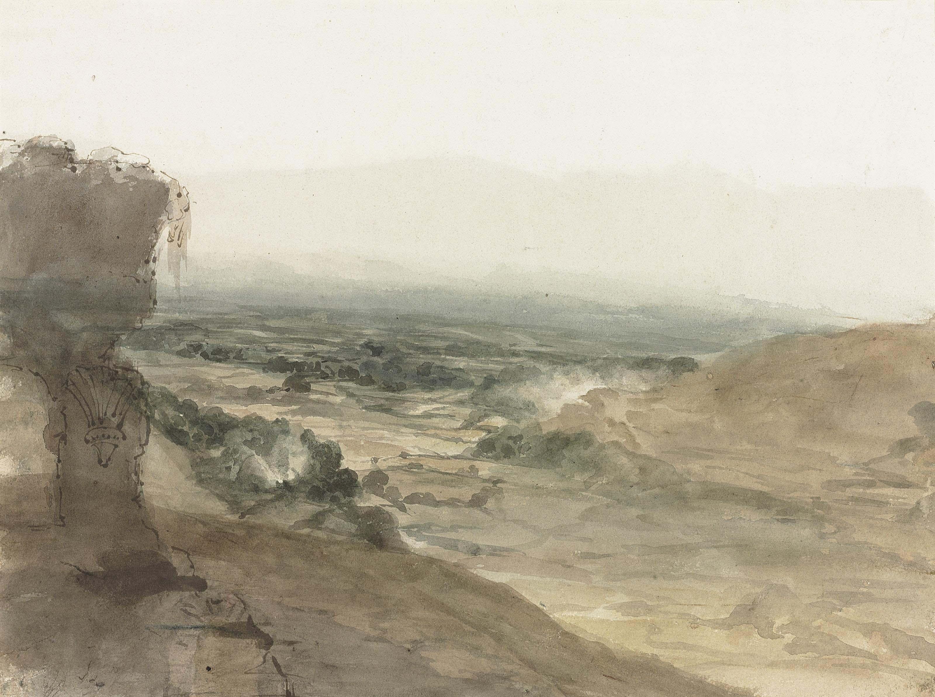 John Samuel Hayward - Vale of Llangollen from Castell Dinas Bran, North Wales