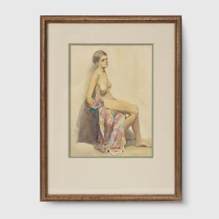 John Samuel Watkins - Seated Nude