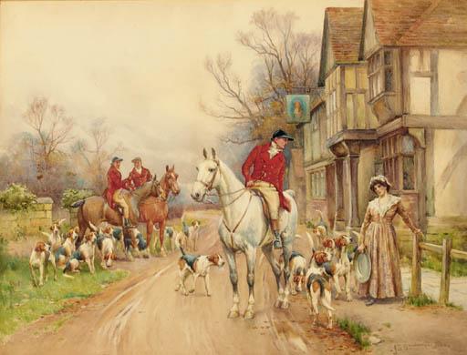 John Sanderson Sanderson Wells, R.B.A., R.I. - A Huntsman\'S Rest