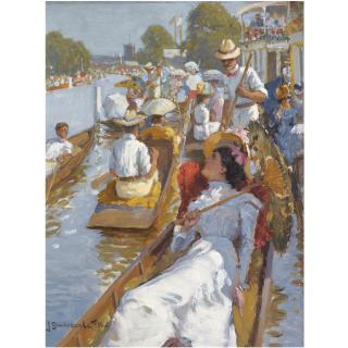 John Sanderson Wells R.B.A., R.I. - British Henley Regatta