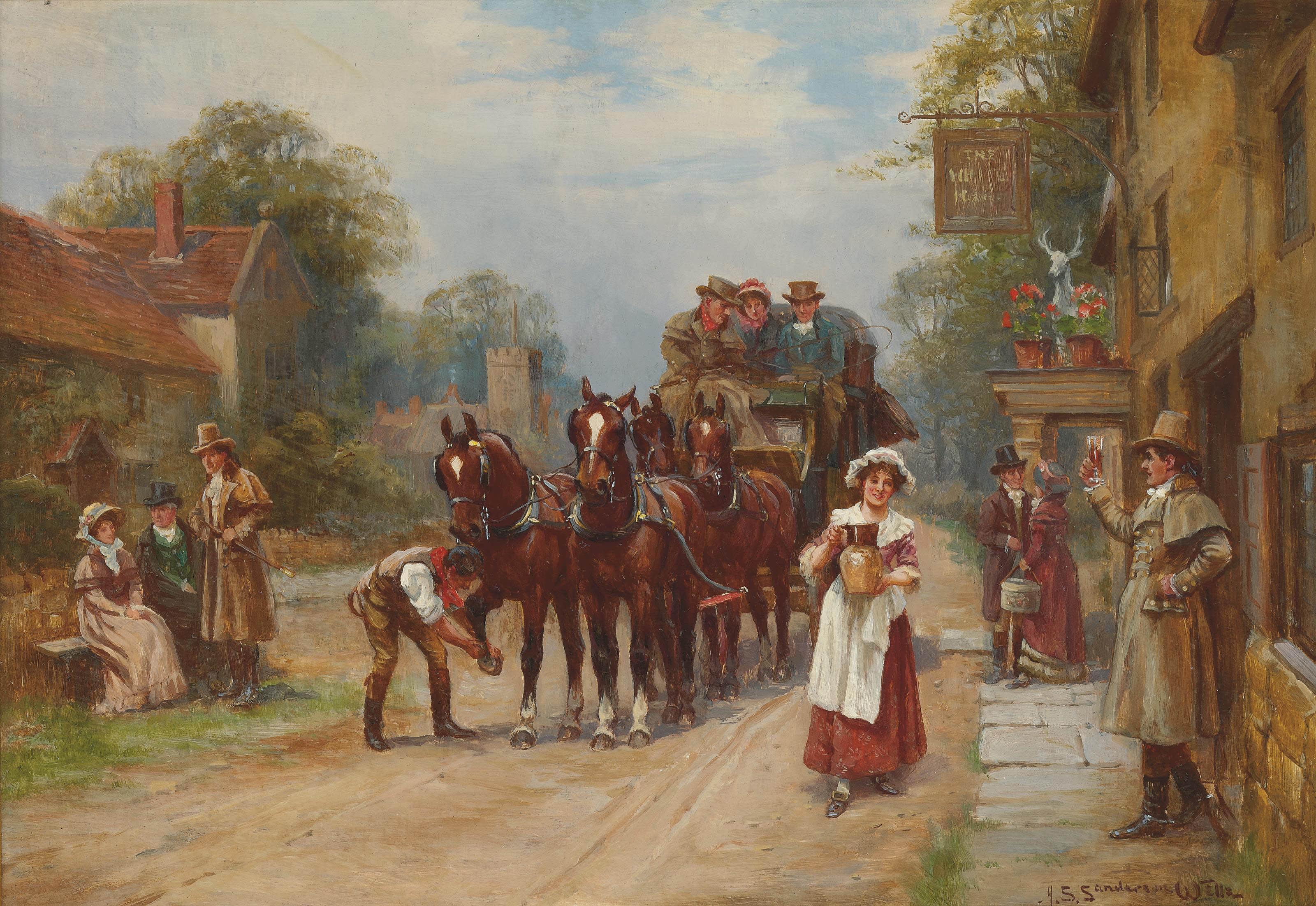 John Sanderson Wells, R.I. - The White Hart