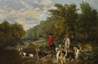 John Sargeant Noble - Otter Hunt On The Lowther