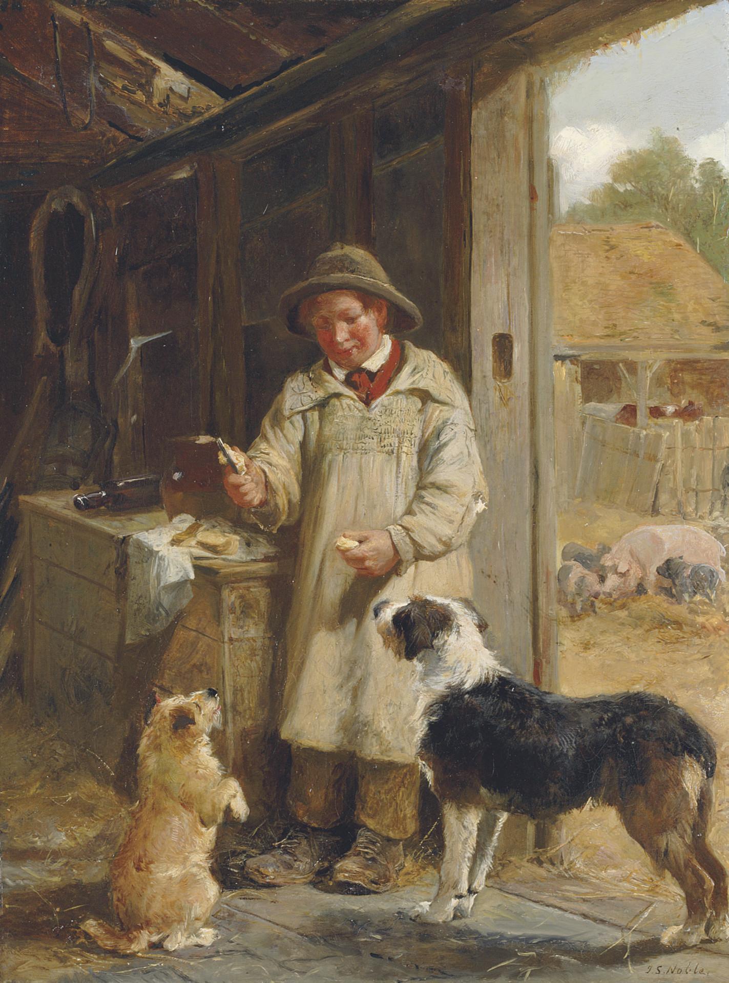 John Sargent Noble, R.B.A. - Begging for a treat