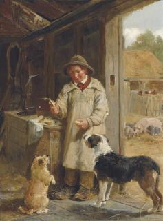 John Sargent Noble, R.B.A. - Begging for a treat