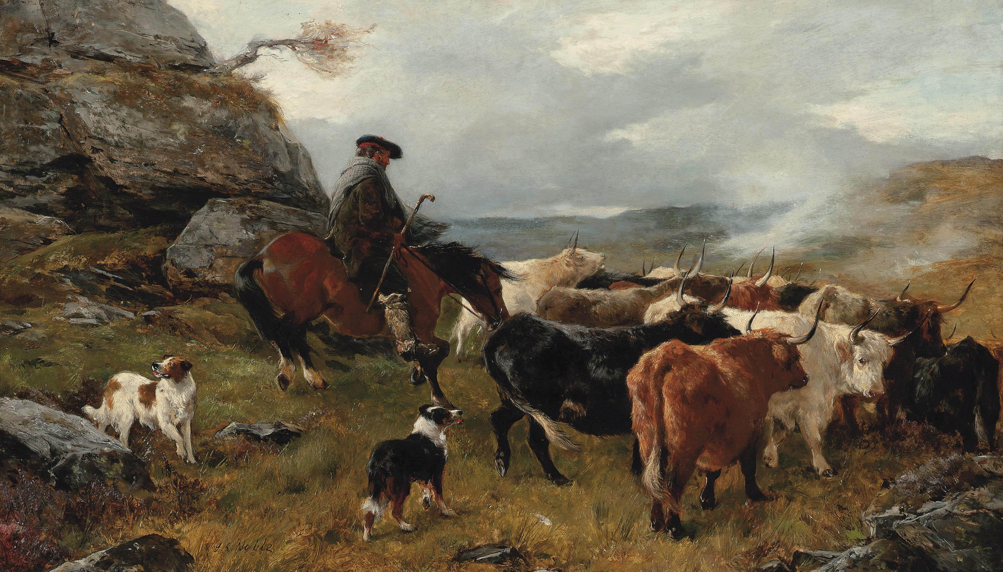 John Sargent Noble, R.B.A. - Returning home