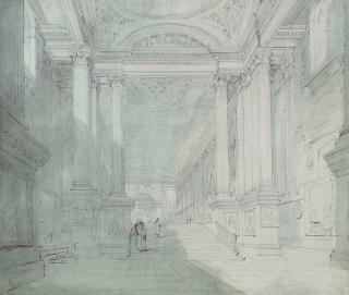 John Scarlett Davis - The Painted Hall, Greenwich