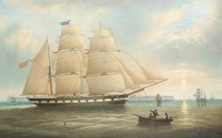 John Scott - A merchant barque off the Northeast coast