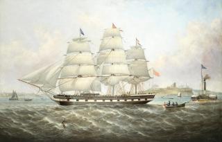 John Scott - Portrait of the Frank Shaw off Tynemouth