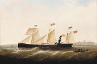 John Scott - The coastal trader John Brogden off North Shields