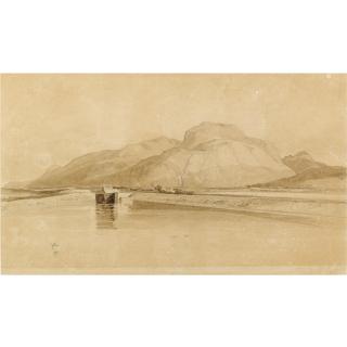 John Sell Cotman - A Canal In Normandy