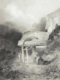 John Sell Cotman - A study of farm buildings