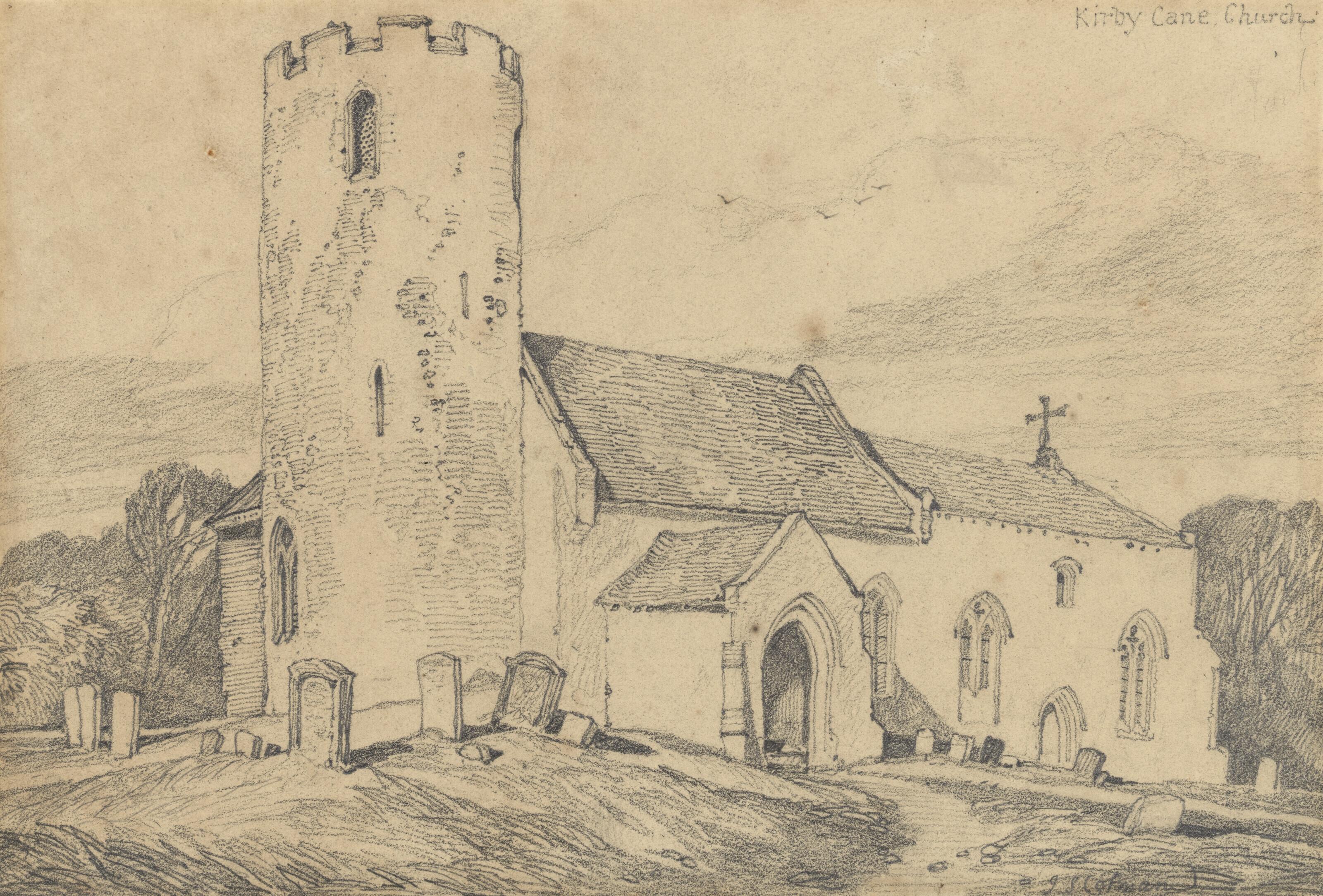 John Sell Cotman - Kirby Cane church, Suffolk