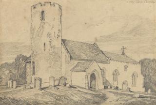 John Sell Cotman - Kirby Cane church, Suffolk