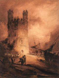 John Sell Cotman - The Eagle Tower, Caernarvon Castle, North Wales