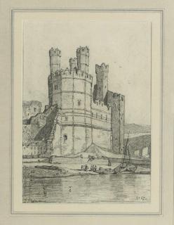 John Sell Cotman - The Eagle Tower, Caernarvon Castle, North Wales