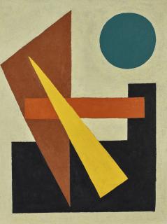 John Sennhauser - Architectural Painting No. 1 - Green Circle