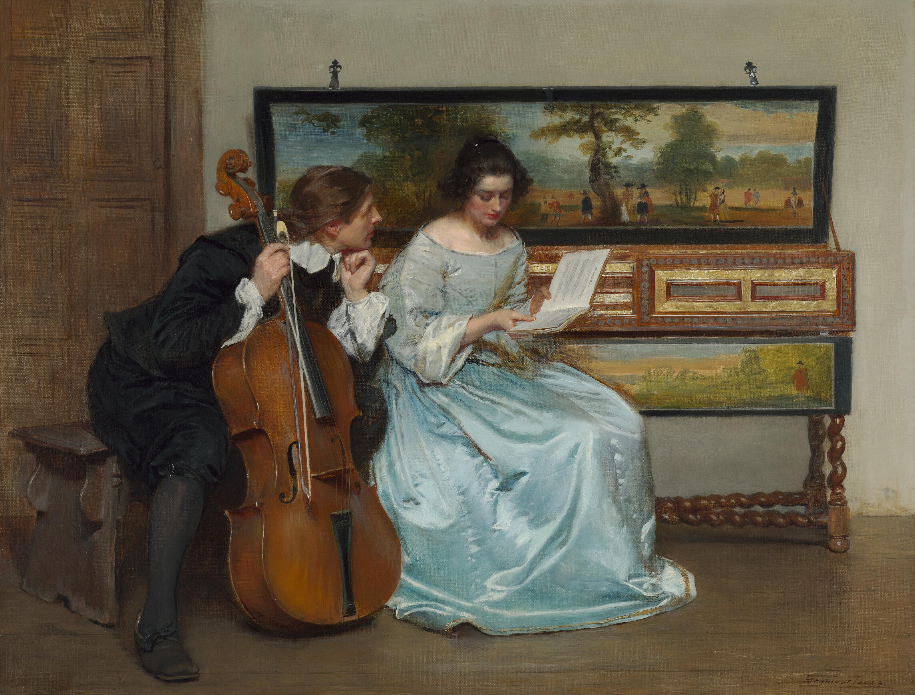 John Seymour Lucas, R.A., R.I. - The interval