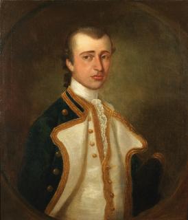 John Simmons - Portrait of Captain Gamaliel Nightingale, half-length, in naval uniform
