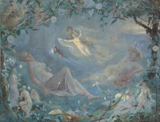 John Simmons - Titania asleep: a scene from \'A Midsummer Night\'s Dream\', Act II, Scene ii