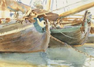 John Singer Sargent - Boats, Venice