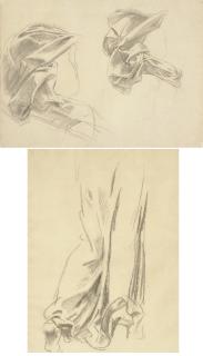 John Singer Sargent - Drapery studies for murals at the Boston Public Library
