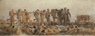 John Singer Sargent - Gassed, an oil study