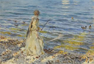 John Singer Sargent - Girl Fishing
