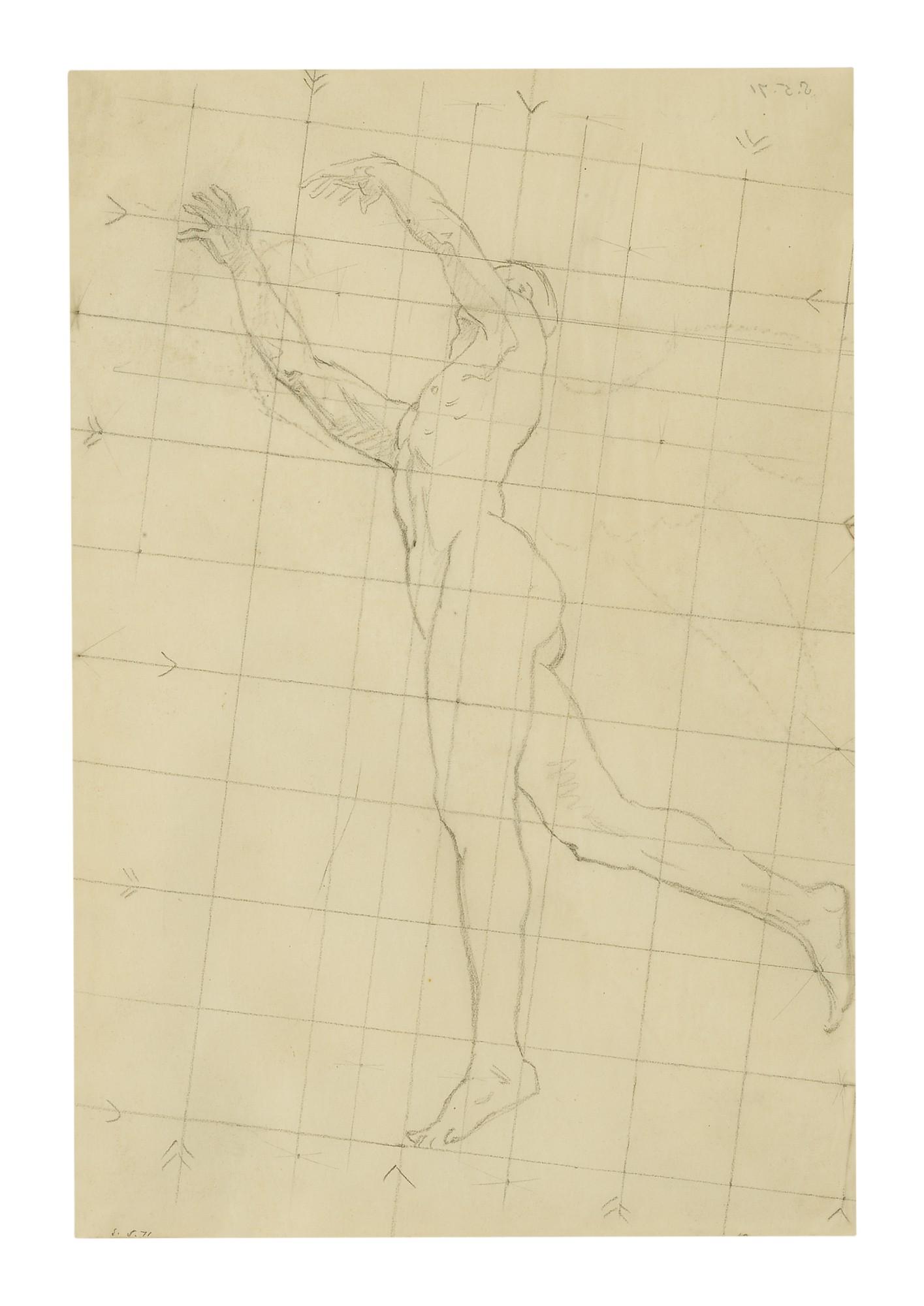 John Singer Sargent - Male Nude (Mural Study)