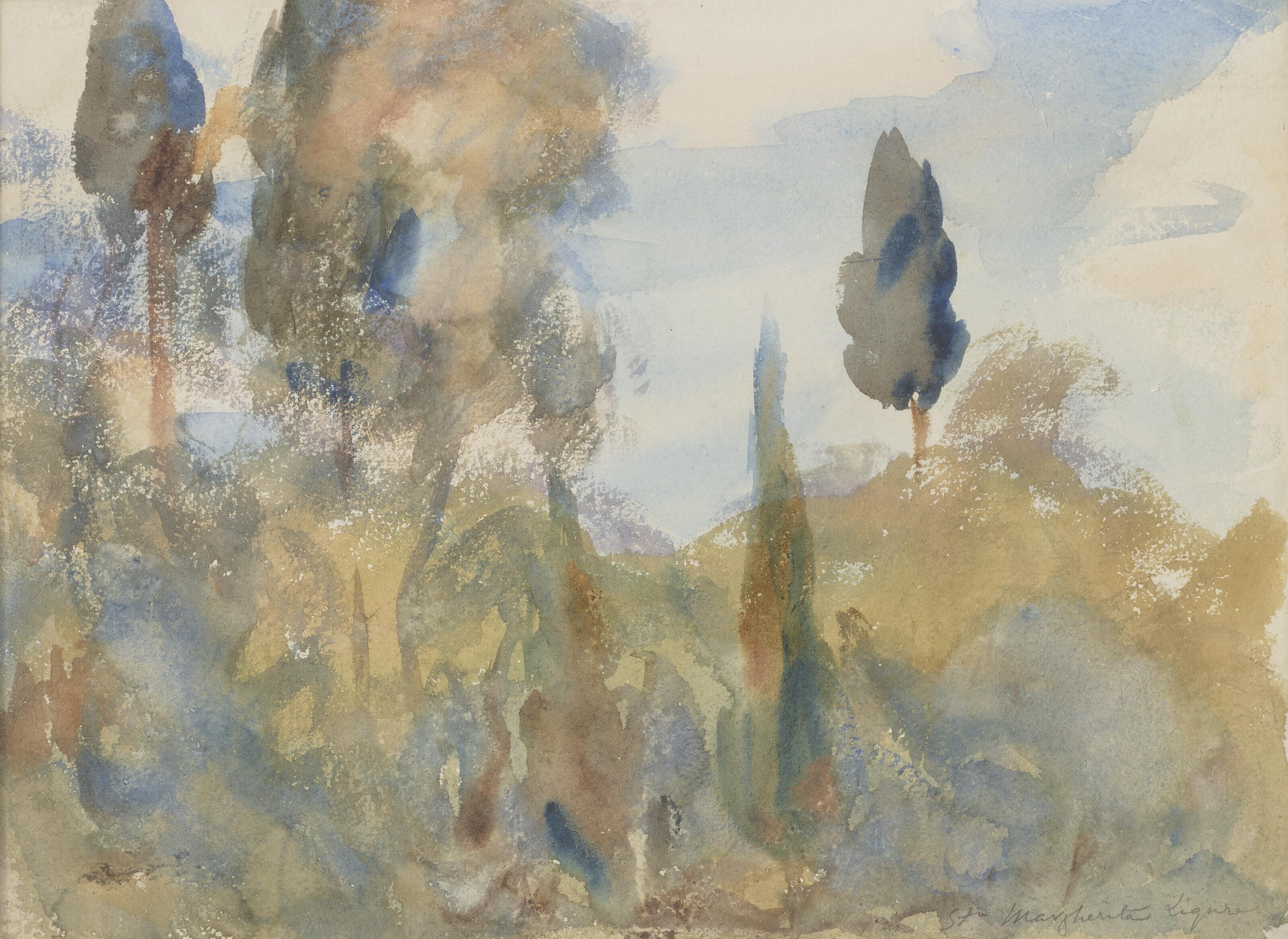 John Singer Sargent - Olive and Cypress