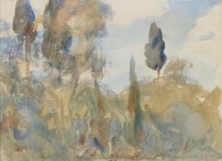 John Singer Sargent - Olive and Cypress