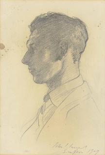 John Singer Sargent - Portrait Of Leonard \'Ginx\' Harrison (1870 - 1939)