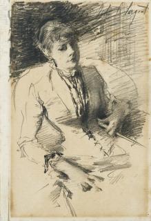 John Singer Sargent - Portrait Présumé De Madame Louise Burckhardt