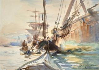 John Singer Sargent - Unloading Boats