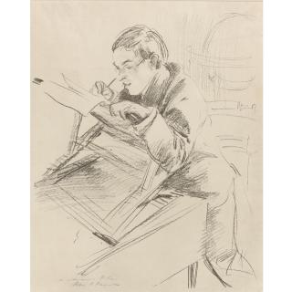 John Singer Sargent - William Rothenstein (Dodgson 3)