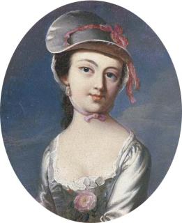 John Singleton Copley, R.A. - Portrait of Mary Clarke, Mrs. Samuel Barrett, small-bust-length