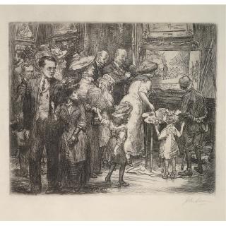 John Sloan - Connoisseurs Of Fine Prints; And Copyist At The Metropolitan Museum, (Morse 127 And 148)