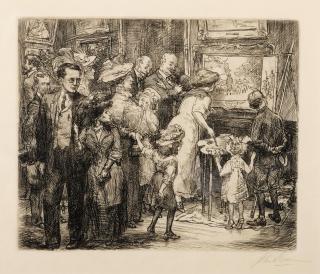 John Sloan - Copyist At The Metropolitan Museum (An Amateur Artist)