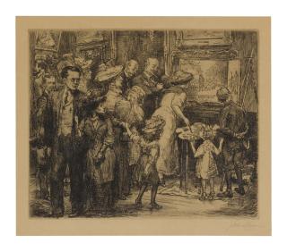 John Sloan - Copyist At The Metropolitan Museum (Morse 148)