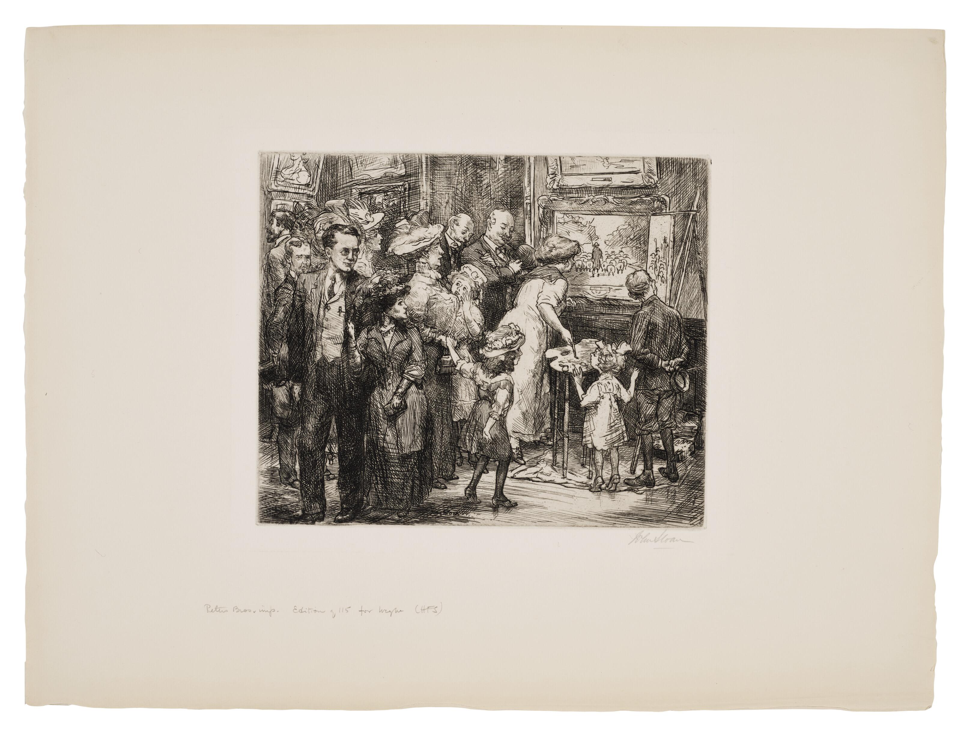 John Sloan - Copyist at the Metropolitan Museum