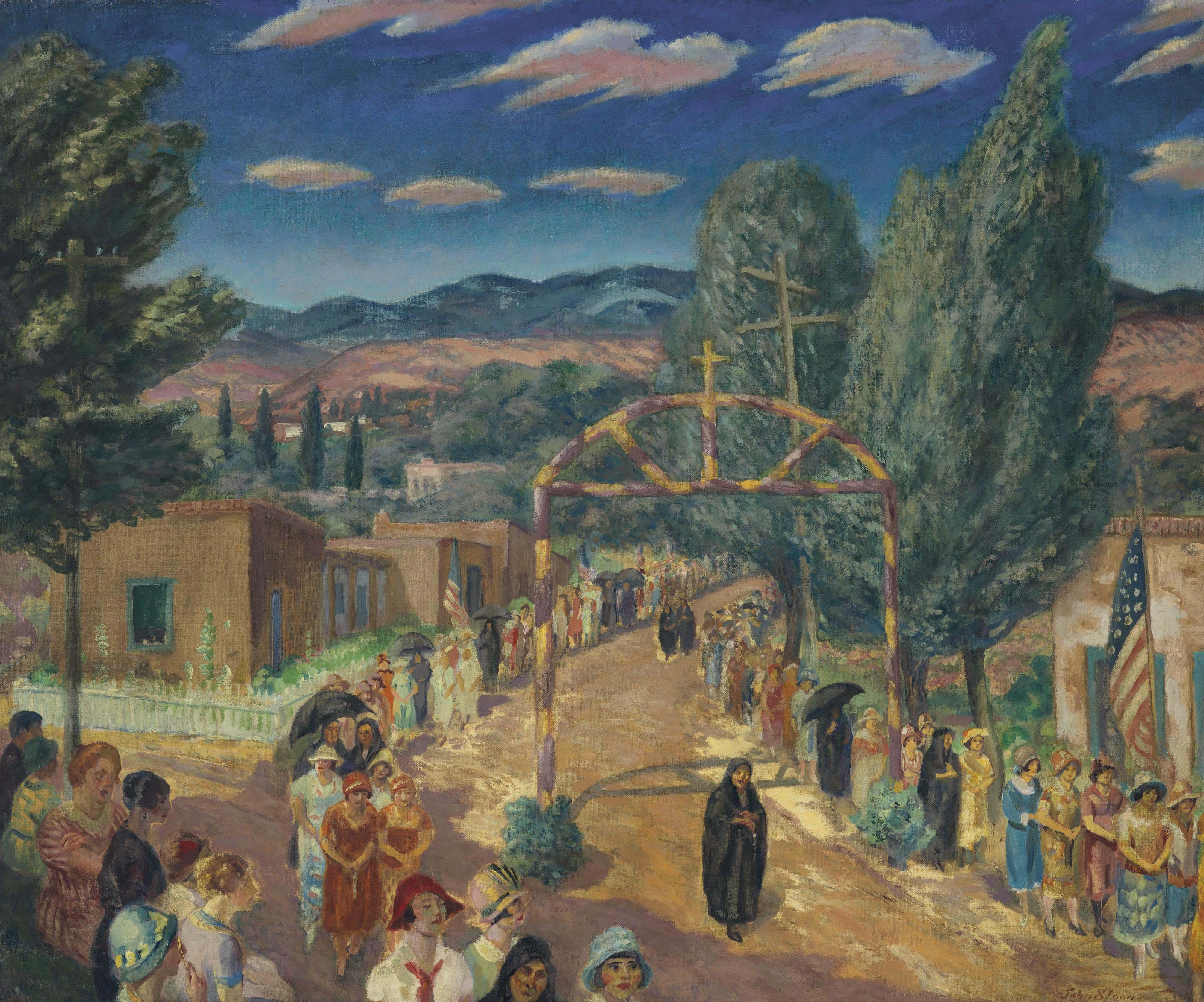 John Sloan - Corpus Christi Procession