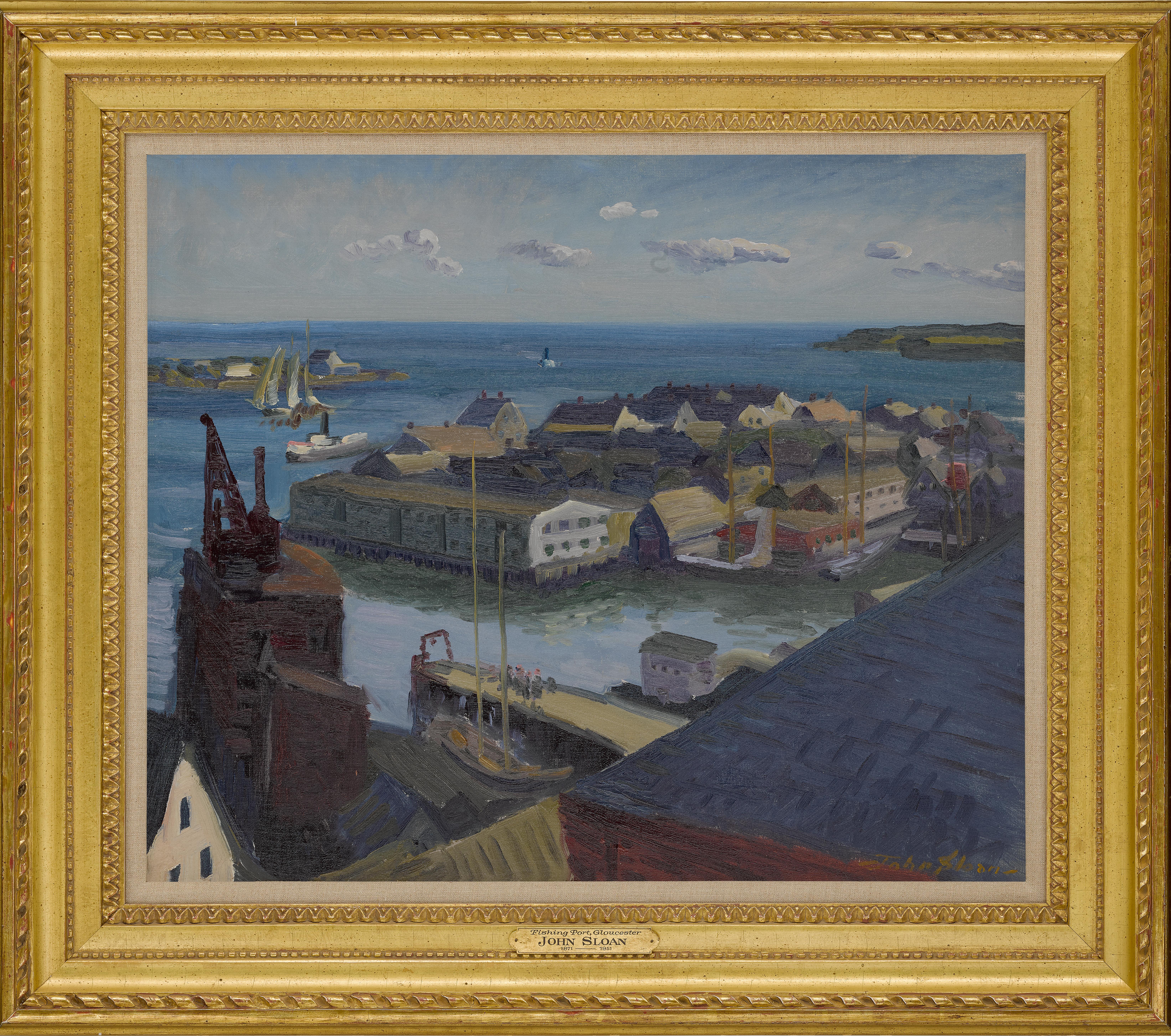 John Sloan - Fishing Port, Gloucester