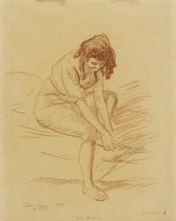 John Sloan - Girl Dressing