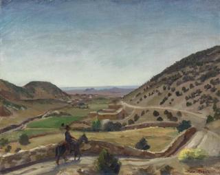 John Sloan - Looking West, Santa Fe, New Mexico