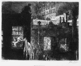 John Sloan - Night Windows; and Their Appointed Rounds (M. 152; and 304)