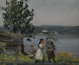 John Sloan - Playing On The Palisades, Coytesville