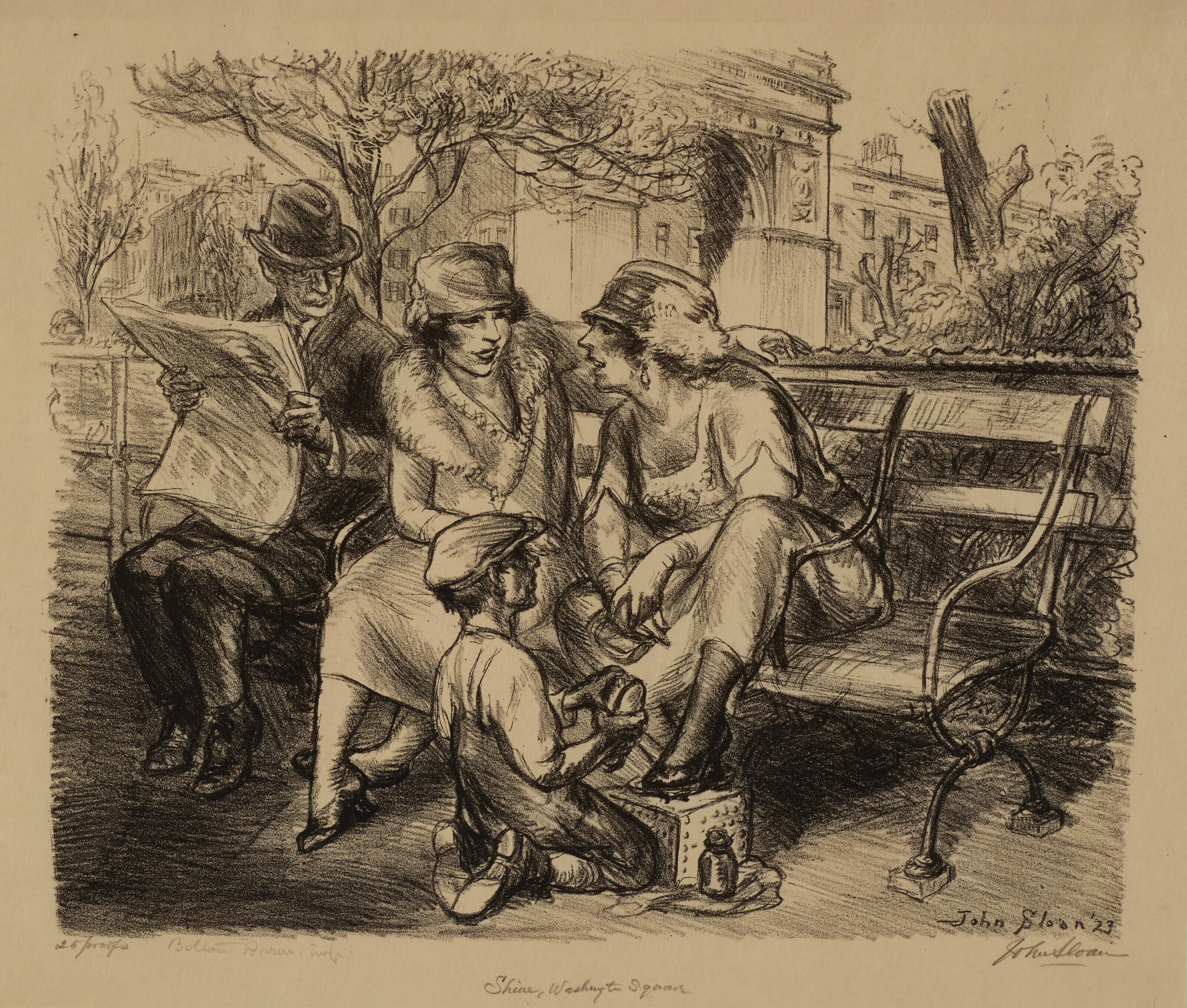 John Sloan - Shine, Washington Square